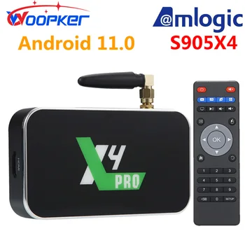 WOOPKER Ugoos X4 Pro Телеприставка 4K HD Медиаплеер Android 11 Amlogic S905X4 X4 Pro 4 ГБ 32 ГБ X4 Cube X4 PLUS 64 ГБ