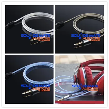 Обновленный посеребренный кабель OFC для наушников Sennheiser Momentum Over Ear На выбор 3 цвета