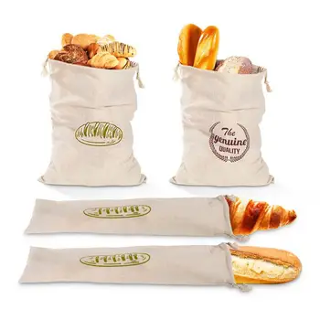Льняная сумка для хлеба, Обертки для домашнего хлеба, хранение небеленого и многоразового хлеба, Натуральное Вместительное хранилище для хлеба ручной работы