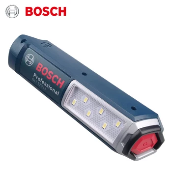 Bosch GLI 120-LI Беспроводной рабочий светильник 12V 300Lumen Ручной перезаряжаемый светодиодный фонарик Регулируемая лампа С поворотным крючком