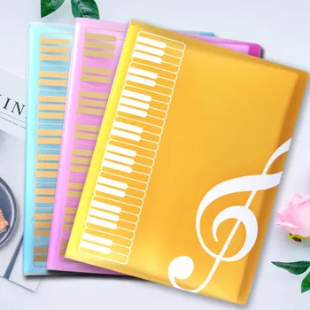 1шт Креативные Музыкальные учебные принадлежности формата А4, 40-Слойная папка для файлов музыкальных партитур для фортепиано, Модные школьные продукты для обучения музыке