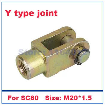 Цилиндр SC стандартный тип пневматические детали воздушный цилиндр Y-образный шарнир для отверстия 80 мм M20 * 1.5 стержневой шарнир