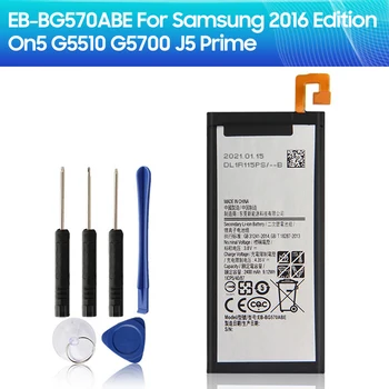 Сменный Аккумулятор EB-BG570ABE для 2016 года выпуска SM-G570F Samsung Galaxy on5 G5700 G5510 J5 Prime G570 Аккумулятор для телефона 2400 мАч