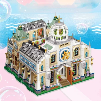 LOZ Свадебная церковная архитектура, мини-модель из частиц, украшение, игрушки для сборки Высокой сложности, подарки для мальчиков и девочек, друзья