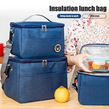 Теплые сумки Водонепроницаемые Нейлоновые Переносные оксфордские сумки для ланча с застежкой-молнией для женщин, Удобные сумки для ланча, сумки для еды