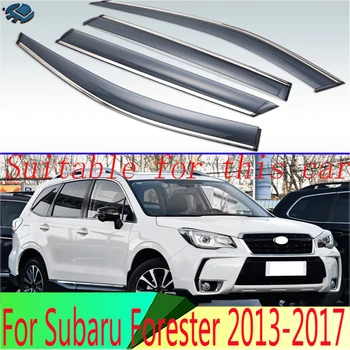 Для Subaru Forester 2013 2014 2015 2016 2017 Пластиковый Внешний Козырек Вентиляционные Шторы Окно Защита От Солнца и Дождя Дефлектор 4 шт.