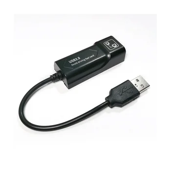USB 2.0 к RJ45 10/100 Мбит/с, адаптер USB Ethernet, сетевая карта LAN, сетевой адаптер USB, карта Lan RJ45 для ПК, ноутбука