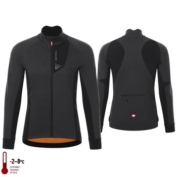 Велосипедная куртка Santic, джерси для велоспорта, Флисовая теплая ветрозащитная куртка для шоссейного велосипеда, осень/зима, впитывающая пот