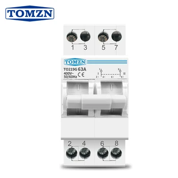 Автоматический выключатель TOMZN 2P 63A MTS с двойной Передачей Мощности с Ручным Управлением, Блокирующий Автоматический выключатель