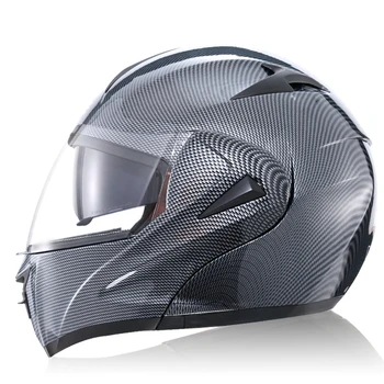 Классический рулевой шлем ECE DOT Flip Up, полнолицевой модульный мотоциклетный шлем casco-moto- Мотоциклетные шлемы Iron Man