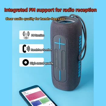 Наружный водонепроницаемый динамик Bluetooth, красочные басы Bluetooth Динамик Parlante Bluetooth Портативный аудио динамик для домашнего компьютера