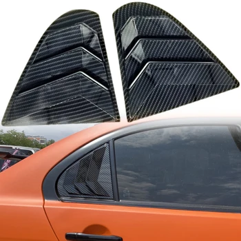 Для Mitsubishi Lancer 2008-2016 Автомобильные аксессуары из углеродного волокна, жалюзи на заднее боковое стекло, жалюзи, накладка на жалюзи 2 шт.