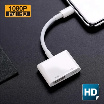 Для Lightning-HDMI-совместимого кабеля 1080P для iPhone-телевизора Digital AV Adaptador Kabel Аксессуары для телефонов IPhone13 iPad IOS
