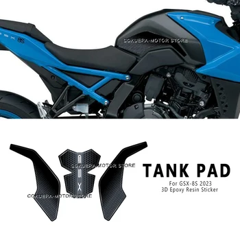 Мотоцикл 3D Наклейка из смолы Газовый Топливный бак Резиновая Наклейка Протектор Наколенника Наклейка для GSX-8S GSX 8S 2023