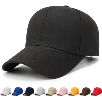 Однотонная бейсболка Унисекс, кепка для уборки, шляпа для папы, Шляпа дальнобойщика, Солнцезащитная Шляпа, Регулируемая кепка с изогнутыми полями