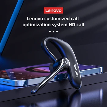 Беспроводные наушники Lenovo BH2, деловая гарнитура, Спортивная громкая связь с микрофоном, Перезаряжаемые наушники Bluetooth для вождения автомобиля в режиме ожидания