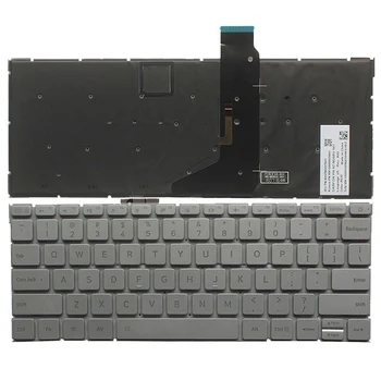 Американская клавиатура для ноутбука XIAOMI AIR 12,5 Английская клавиатура с подсветкой серебристого цвета 9Z.ND6BV.001 NSK-Y10BV 01
