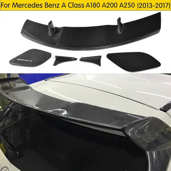 W176 Задний Спойлер на крыше из углеродного волокна для Mercedes Benz A-Class W176 W177 A180 A200 A250 A260 & A45 AMG Boot Wing 2013-2017