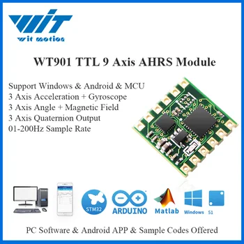 WitMotion JY901 TTL & I2C 9-Осевой Цифровой датчик угла наклона + Акселерометр + Гироскоп + Электронный компас MPU9250 на ПК/Android/MCU