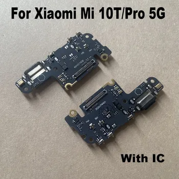 Для Xiaomi MI 10T Pro 5G Быстрая USB Зарядка док-станция Порт Микрофон Разъем Микрофона Плата Гибкий Кабель Запчасти Для Ремонта Global MI10T