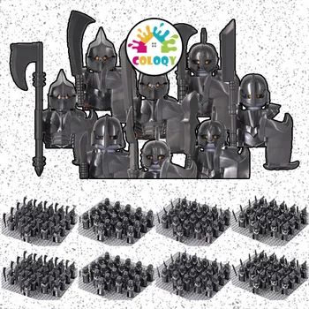 Новые Детские Игрушки Строительные Блоки MOC Animal Mount Uruk-hai Orc War Army Group Orcus Модель LOTR Средневековые Игрушки для Детских подарков