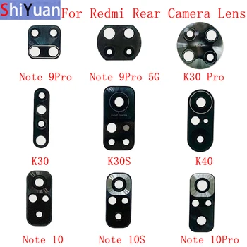 2 Шт. Оригинальное Заднее Стекло Объектива камеры Заднего Вида Для Xiaomi Redmi Note 9 K30 Pro K30S K40 Note 10 10S 10 Pro Стеклянный Объектив камеры