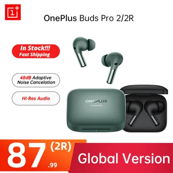 оригинальные Наушники OnePlus Buds Pro 2 2R TWS Bluetooth 3 микрофона Беспроводные наушники 48 дБ с активным шумоподавлением