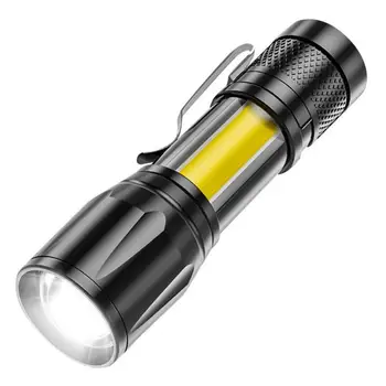 Регулируемый USB-Зарядный Мини-светодиодный фонарик с увеличенным фокусным расстоянием, Водонепроницаемый Оптовый светодиодный светильник 2023, Ручной фонарик, 2000-люменный фонарь, фонарь