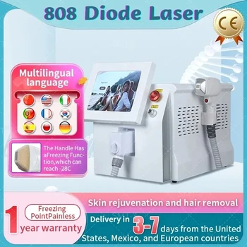 2023 Самая продаваемая машина для удаления диодов 808 нм 755 1064 Ice Platinum Безболезненное устройство для удаления волос Портативное Удаление волос