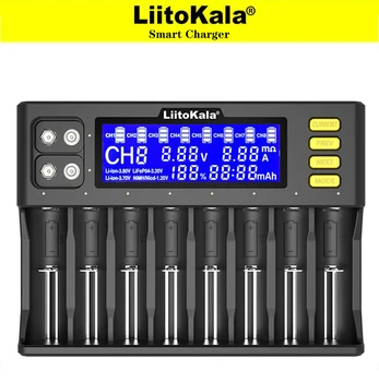 LiitoKala Lii-S8 Lii-600 Lii-S6 Lii-500S Lii-PD2 ЖК-дисплей Смарт-зарядное устройство для 18650 18350 26650 21700 18350 AA AAA батареи