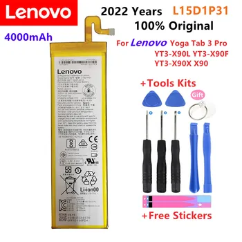 2022 Года 100% Оригинальный аккумулятор Lenovo Yoga Tab 3 Pro YT3-X90L YT3-X90F YT3-X90X X90 100% Оригинальный 4000 мАч L15D1P31