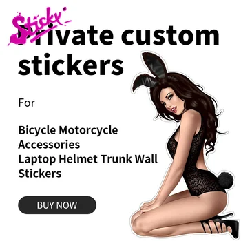 Липкий набор Частных автомобильных наклеек на заказ, водонепроницаемая солнцезащитная наклейка для велосипеда, аксессуары для мотоциклов, шлем для ноутбука