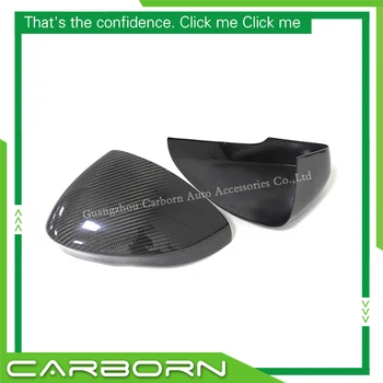 Крышка зеркала из углеродного волокна для Jaguar F-Type 2013 2014 2015 2016 2017+ Глянцевый черный Стиль