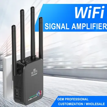 Беспроводной WiFi Ретранслятор 1200 Мбит/с 300 М Маршрутизатор WiFi Усилитель DPI 2,4 G WiFi Удлинитель дальнего действия 5G Усилитель сигнала