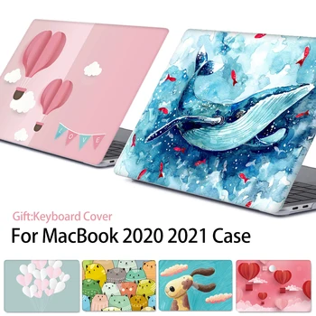 Чехол для ноутбука MacBook Pro 14 Чехол 2021 Macbook pro 16 M1 чехол для macbook air m1 2020 Чехол Funda + Чехол для клавиатуры Pro 13