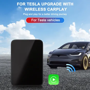 Обновление Carplay AI Box Беспроводное неиндуктивное подключение Автомобильного радиоприемника, автомобильного мультимедийного плеера для Tesla Model 3 Y Series