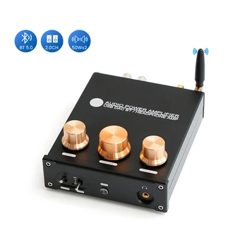 AIYIMA TPA3116 Bluetooth 5,0 Цифровой Усилитель Мощности Для наушников USB U Диск Оптический Волоконный Коаксиальный 50 Вт × 2 Регулировка Высоких частот и басов