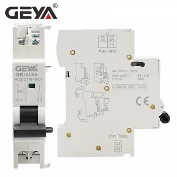 GEYA GYM9 1A-63A MCB Вспомогательный контакт Сигнализации Контактное Шунтирующее устройство Для отключения напряжения