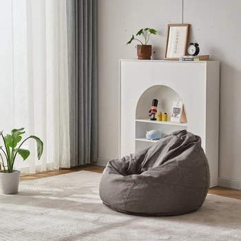 Чехол для стула Bean Bag для дома, однотонный одноместный диван, мягкий удобный 80x90 см, для детской гостиной, спальни, вечеринки, водонепроницаемый