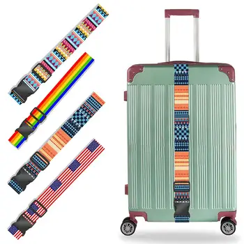 Дорожные Багажные ремни для чемоданов, Мультяшная Милая упаковка для связывания чемодана Веревкой, Регулируемый дорожный ремень, нейлоновый ремешок с Cl F1V0