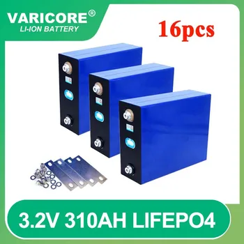 16ШТ VariCore 3,2 V 310Ah lifepo4 аккумулятор 12V 24V Аккумуляторная батарея для электромобиля RV Система хранения солнечной энергии без налогов
