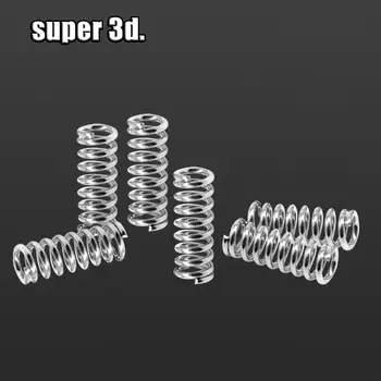 10шт 3D принтер аксессуар экструдер фидер сильная пружина для DIY Ultimaker mk8 i3 reprap никелированная пружина 1,2 мм 20 мм