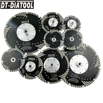 Алмазные пилы DT-DIATOOL 1шт с Защитой От наклона Зубьев Режущего диска для Гранитного Мрамора Диаметром 4