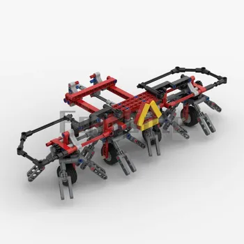 Ворошилка сена MOC-57321 для тракторов Claas Xerion и 6130R от LasseD Building Block Spliced Toy Kids