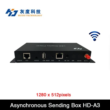 Коробка асинхронной отправки Huidu HD-A3 Поддерживает светодиодный дисплей с разрешением 1280 x 512 пикселей, работает с приемными картами Huidu R712, R716, R708
