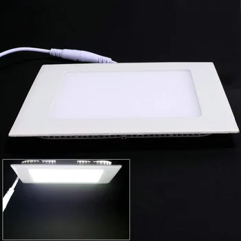 светодиодный панельный ультратонкий потолочный светильник 2835SMD 9 Вт 12 Вт 15 Вт 18 Вт лампа 85 ~ 265 В для освещения кухни и ванной комнаты CE RoHS