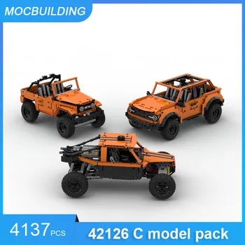 MOC Building Blocks 42126 C Model Pack DIY Assembly Bricks F-150 Raptor Грузовые перевозки Развивающие творческие игрушки Подарки