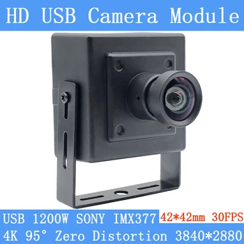 4K Без Искажений Веб-камера Mini Sony IMX377 30 кадров в секунду 1200 Вт USB Камера Видеонаблюдения Видео Для Windows Linux Android Поддержка Аудио