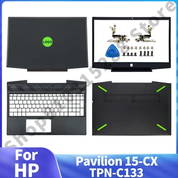 Новый ЖК-дисплей для ноутбука HP Pavilion 15-CX TPN-C133 серии Green Задняя крышка/Передняя панель/Петли/Подставка для рук Верхний корпус/Нижний корпус Зеленый