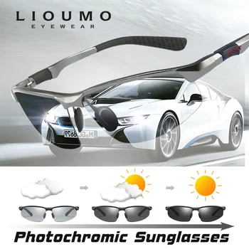 LIOUMO, Фотохромные солнцезащитные очки Для мужчин, очки для вождения на открытом воздухе, Женские Поляризованные Очки Высокого Качества, lentes de sol hombre